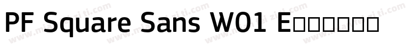 PF Square Sans W01 E字体转换